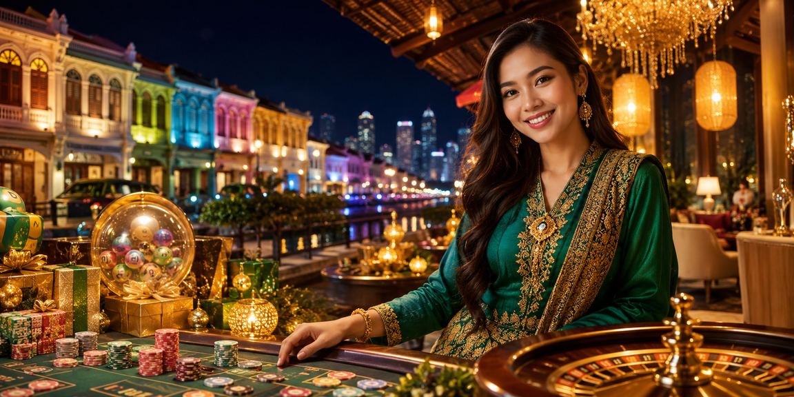 Suasana loteri Hari Raya di Penang dengan paparan keputusan cabutan 91cg